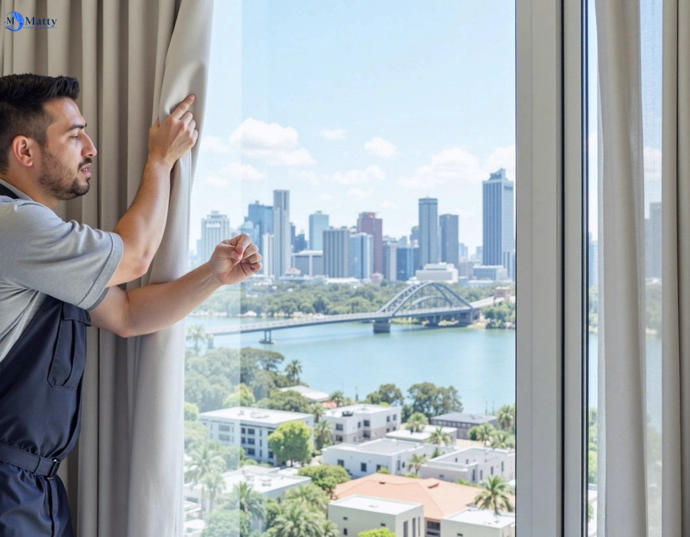Professional curtain steam cleaning service lake-illawarra-nsw QLD by Matty Curtain Cleaning