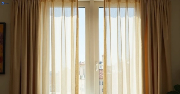 Dull dusty drapes in lake-illawarra-nsw before professional cleaning